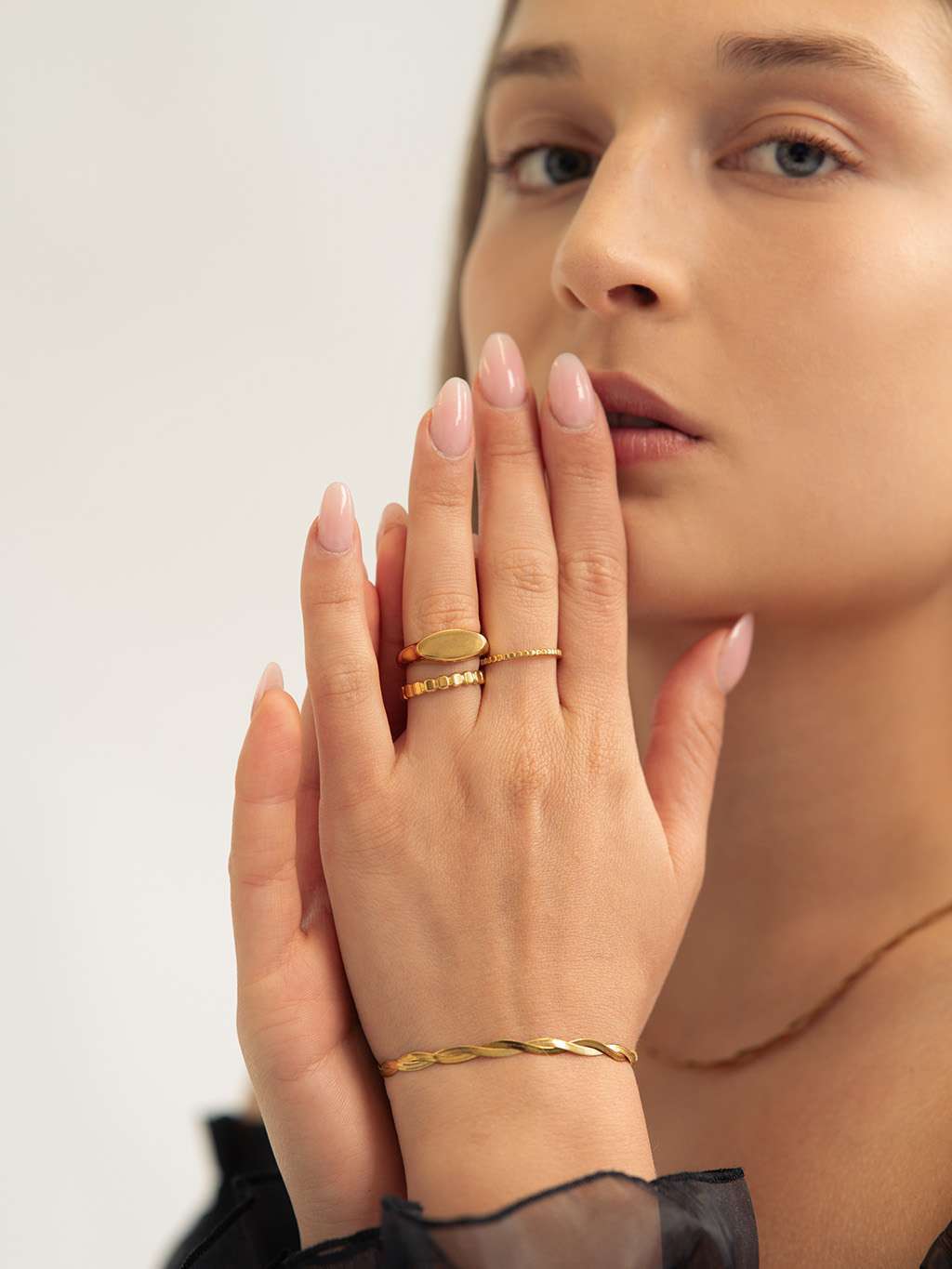 Skinny Tag Ring Gold