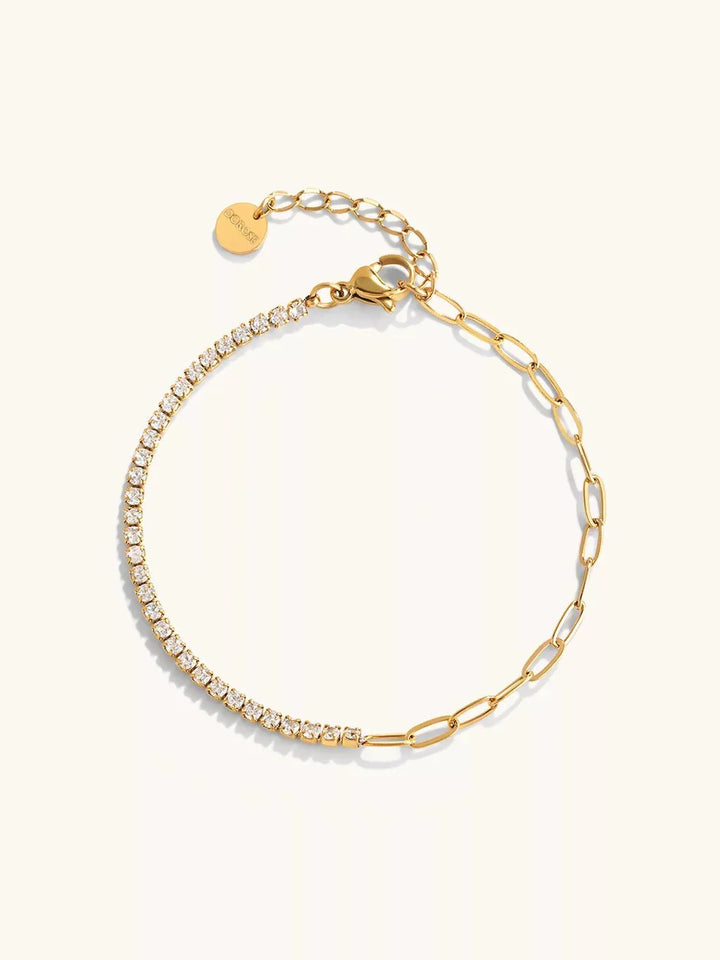 Slim Sparkling Armband Gold