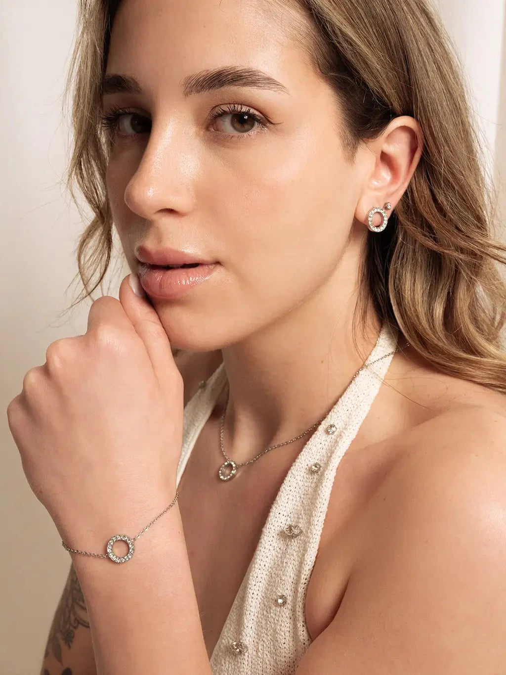 Simple Elegant Ohrstecker Gold 3mm