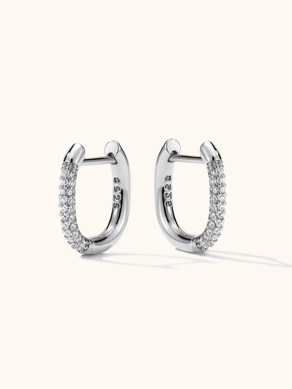 Square Hoop Ohrringe Gold Silber Small