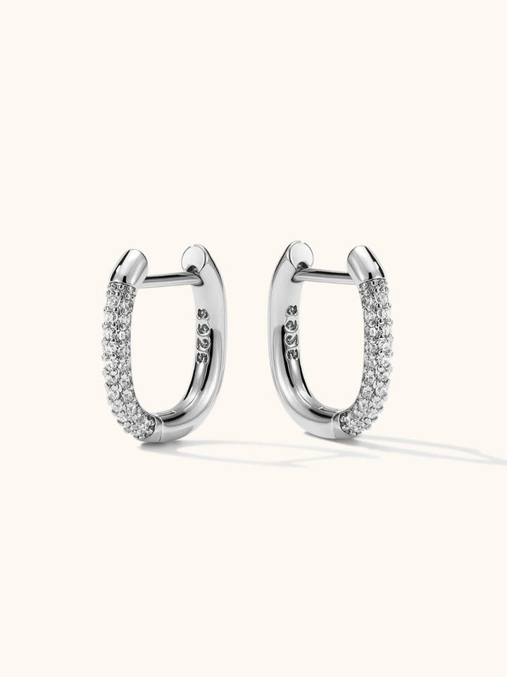 Square Hoop Ohrringe Gold Silber Small