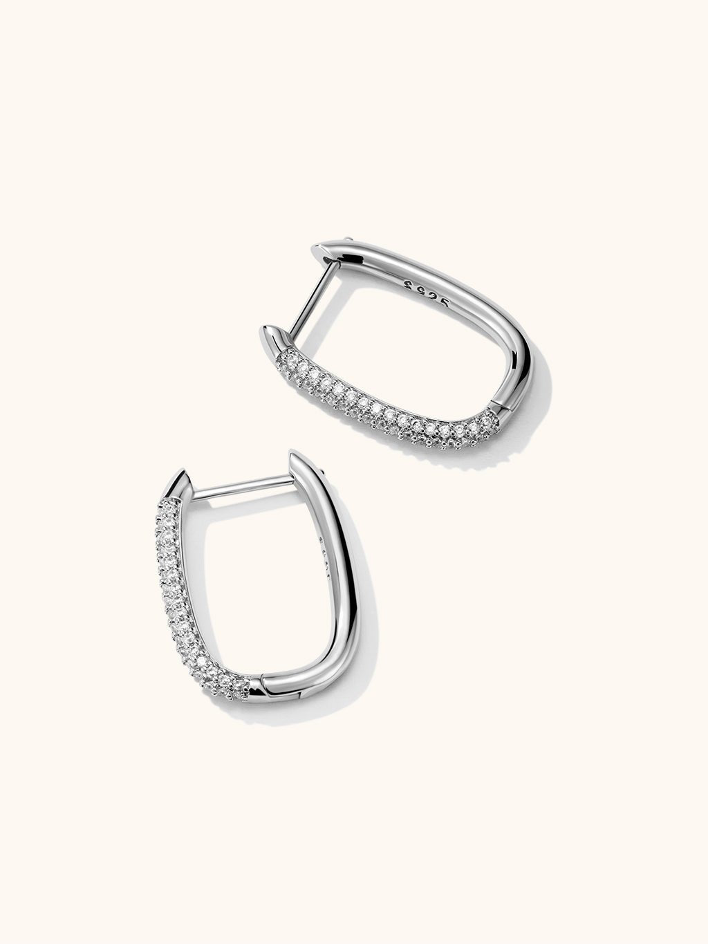 Square Hoop Ohrringe Gold Silber Small