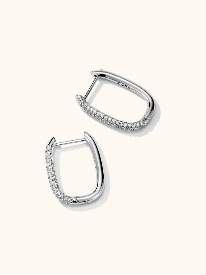 Square Hoop Ohrringe Gold Silber Small