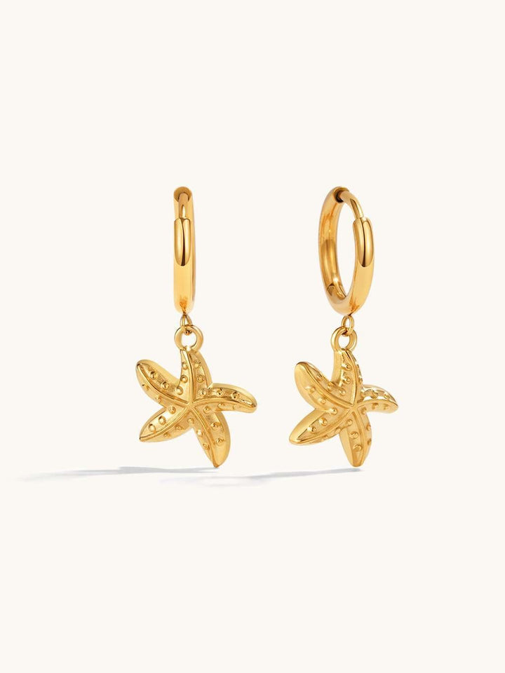 Starfish Ohrringe Gold 10,5mm