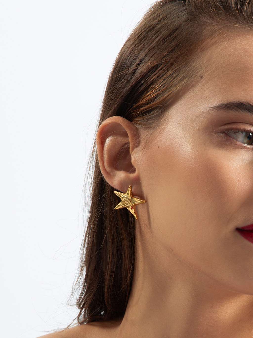 Starfish Ohrstecker Gold