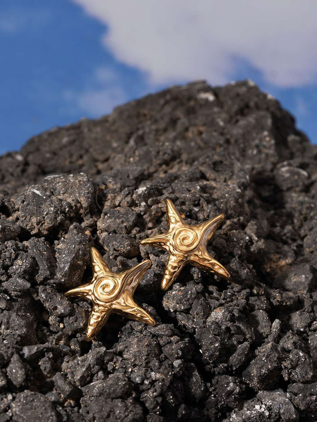 Starfish Ohrstecker Gold