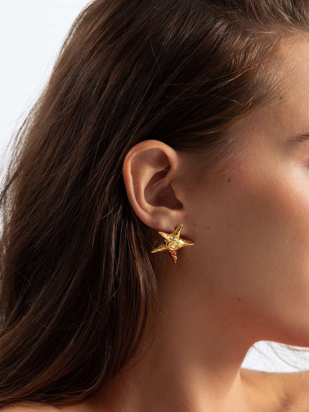 Starfish Ohrstecker Gold