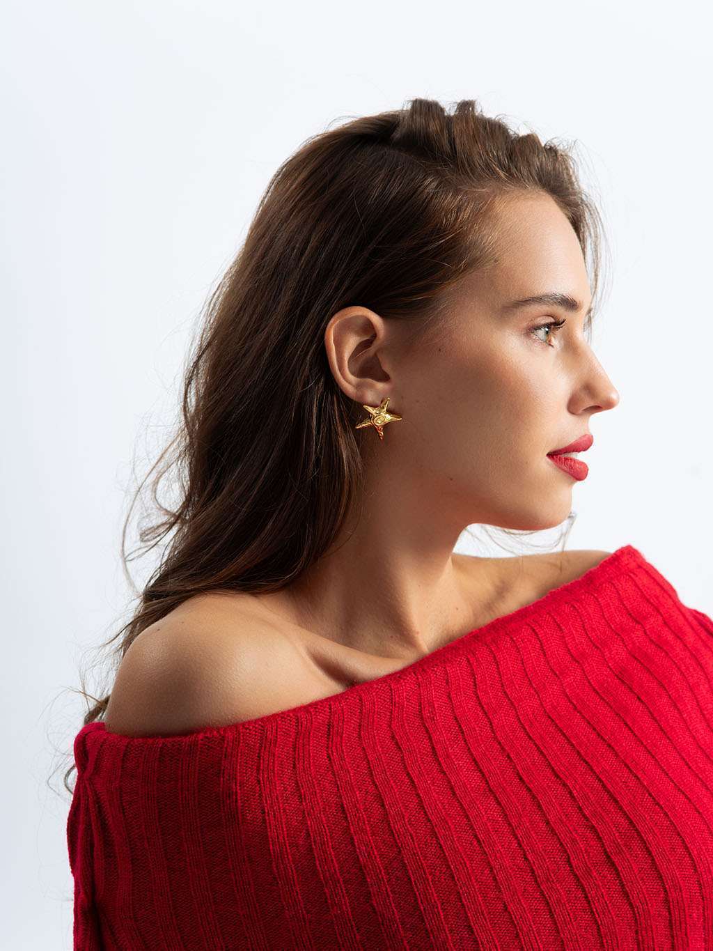 Starfish Ohrstecker Gold