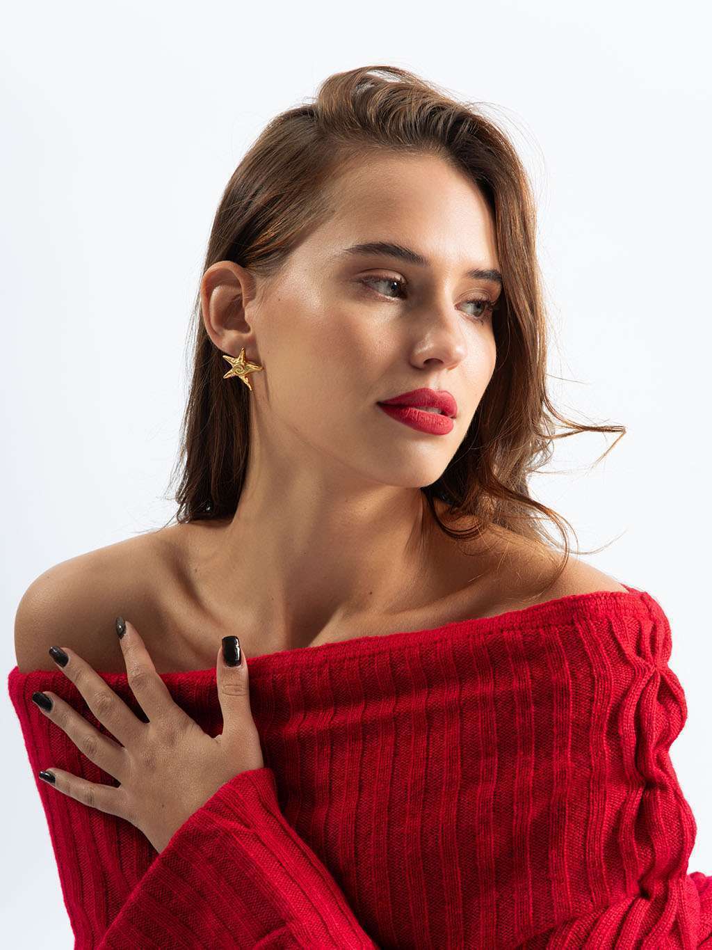 Starfish Ohrstecker Gold