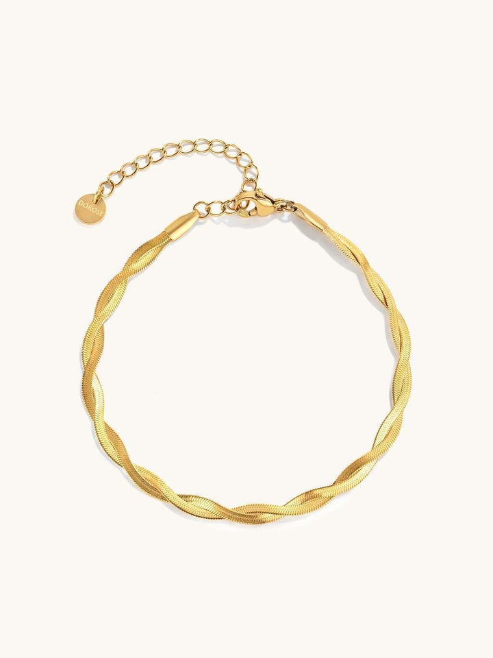 Twisted Schlangen Armband Gold