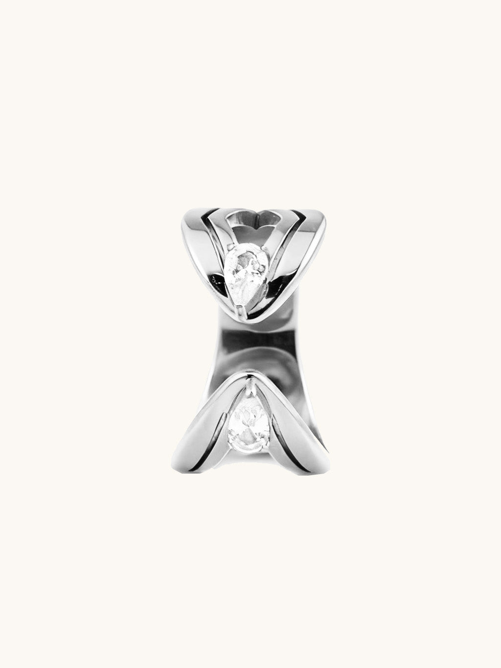 Vintage Floating Gem Ring Gold