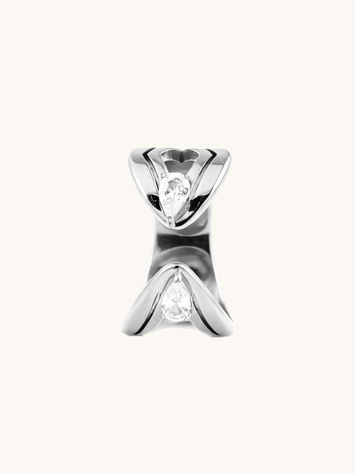 Vintage Floating Gem Ring Gold