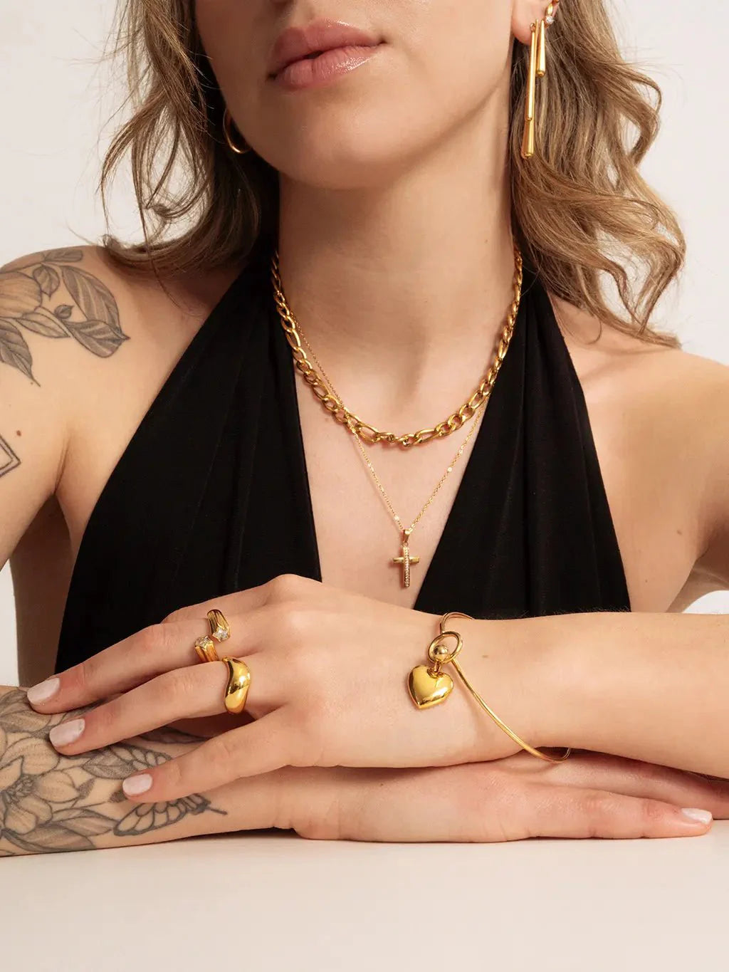 Double Star Ring Gold 54mm