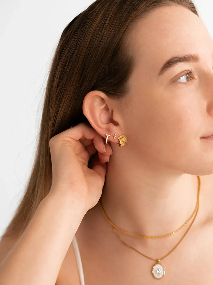 Wonderful Ohrringe Gold 10mm